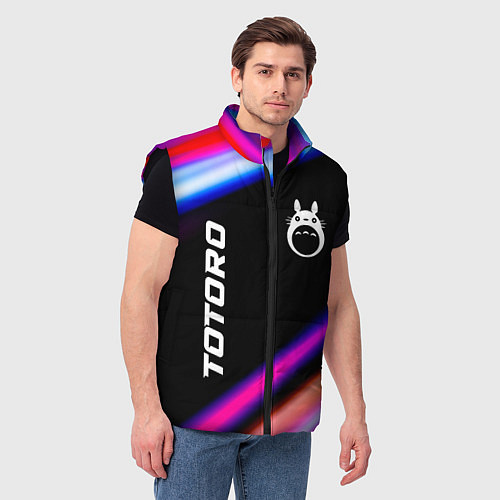 Мужской жилет Totoro speed anime lights / 3D-Черный – фото 3
