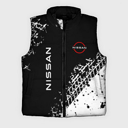 Мужской жилет Ниссан: следы от шин, цвет: 3D-черный