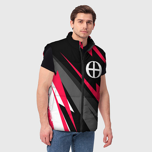 Мужской жилет Blue Exorcist electro lines / 3D-Черный – фото 3