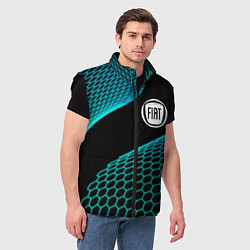 Мужской жилет Fiat electro hexagon, цвет: 3D-черный — фото 2