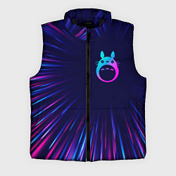 Мужской жилет Totoro neon blast lines, цвет: 3D-черный
