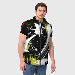 Мужской жилет Надписи на стене, цвет: 3D-красный — фото 2