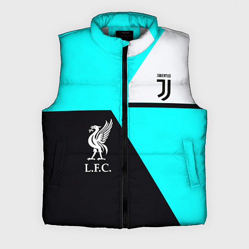 Мужской жилет Juventus x Liverpool geometry / 3D-Светло-серый – фото 1