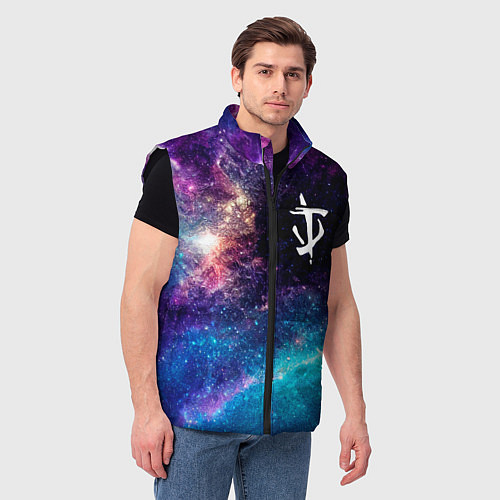 Мужской жилет Doom space game / 3D-Черный – фото 3