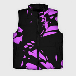 Мужской жилет Фиолетовая абстракция, цвет: 3D-черный
