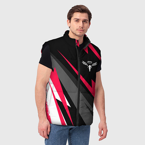 Мужской жилет Tokyo Revengers electro lines / 3D-Черный – фото 3