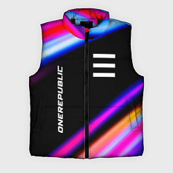 Мужской жилет OneRepublic neon rock lights, цвет: 3D-черный
