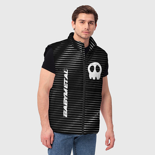 Мужской жилет Babymetal metal rock lines / 3D-Черный – фото 3