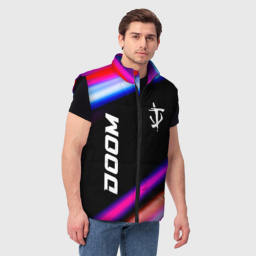 Мужской жилет Doom speed game lights / 3D-Черный – фото 3
