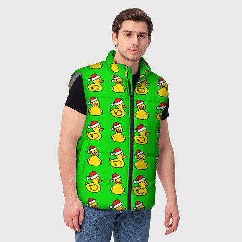 Мужской жилет Резиновые утята / 3D-Светло-серый – фото 3