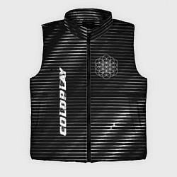 Мужской жилет Coldplay metal rock lines, цвет: 3D-черный