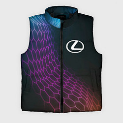 Мужской жилет Lexus neon hexagon, цвет: 3D-черный