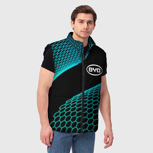 Мужской жилет BYD electro hexagon / 3D-Черный – фото 3