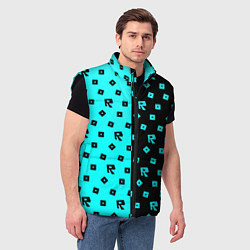 Мужской жилет Roblox mobile game pattern, цвет: 3D-черный — фото 2