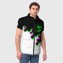 Мужской жилет Doom logo fire demon, цвет: 3D-черный — фото 2