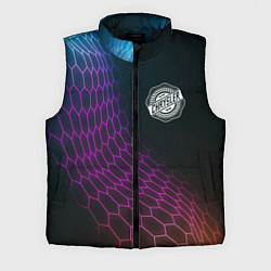 Мужской жилет Chrysler neon hexagon, цвет: 3D-черный