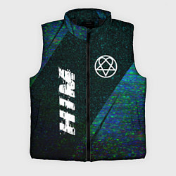 Мужской жилет HIM glitch blue, цвет: 3D-черный