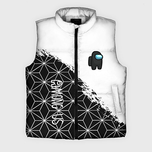 Мужской жилет Among us mobile game retro / 3D-Светло-серый – фото 1