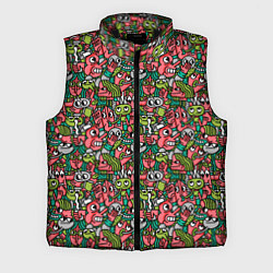 Мужской жилет Человечки с длинными носами, цвет: 3D-черный
