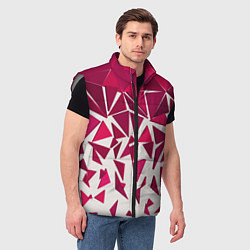Мужской жилет Яркий абстрактный узор для спорта, цвет: 3D-светло-серый — фото 2