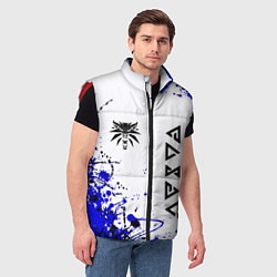 Мужской жилет Ведьмак лого краски, цвет: 3D-красный — фото 2