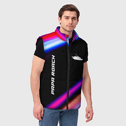Мужской жилет Papa Roach neon rock lights, цвет: 3D-черный — фото 2