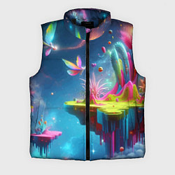 Мужской жилет Космическая фантазия - нейросеть, цвет: 3D-черный