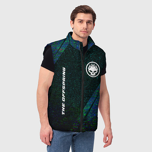 Мужской жилет The Offspring glitch blue / 3D-Черный – фото 3
