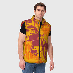 Мужской жилет Яркий абстрактный паттерн для спорта, цвет: 3D-красный — фото 2