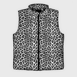 Мужской жилет Черно-белая шкура леопарда, цвет: 3D-черный