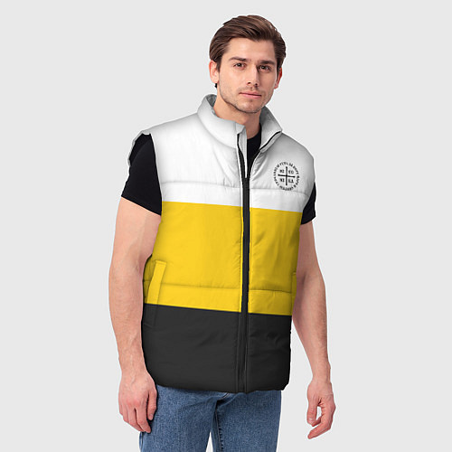 Мужской жилет За веру царя и святую триединую Русь НИКА черная / 3D-Черный – фото 3