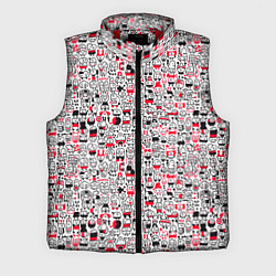 Мужской жилет Человечки с антенками, цвет: 3D-красный