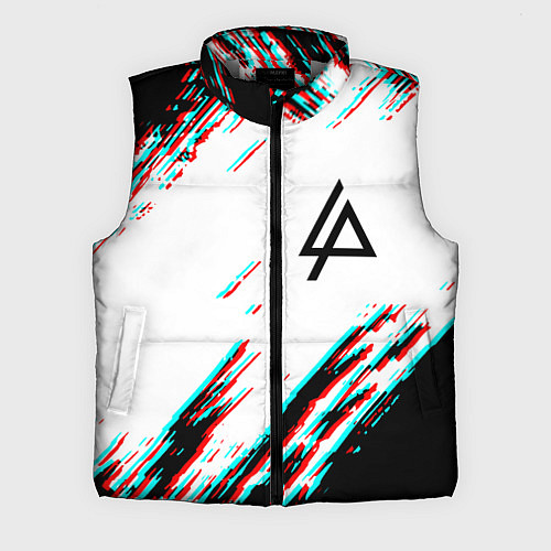 Мужской жилет Linkin park краски глитч / 3D-Светло-серый – фото 1