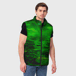 Мужской жилет Камуфляж с водой, цвет: 3D-черный — фото 2