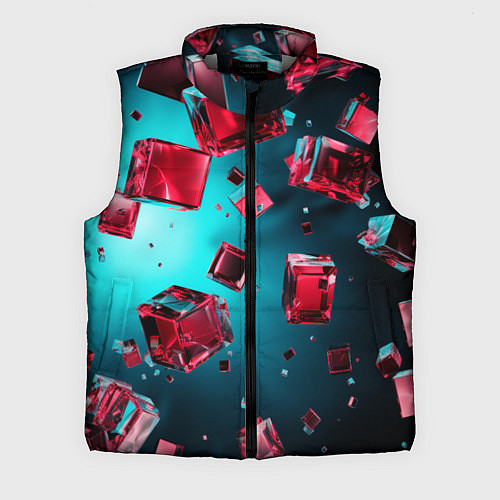 Мужской жилет Взрыв из камней / 3D-Светло-серый – фото 1