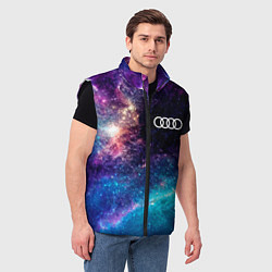 Мужской жилет Audi space auto, цвет: 3D-черный — фото 2