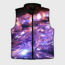 Мужской жилет Плавление абстрактных блестящих камней, цвет: 3D-красный