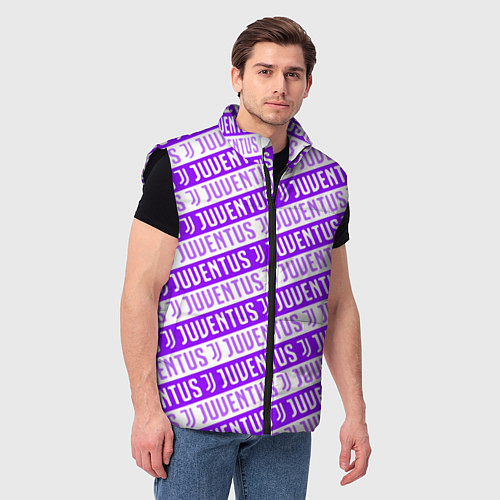 Мужской жилет Juventus pattern / 3D-Черный – фото 3