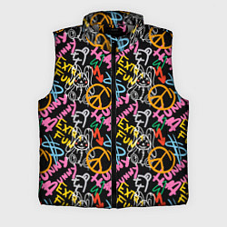 Мужской жилет Funny bunny color graffiti pattern