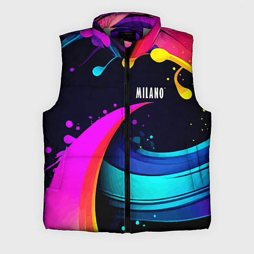 Мужской жилет Neon abstraction - Milano / 3D-Светло-серый – фото 1