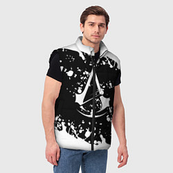 Мужской жилет Assassins Creed logo краски, цвет: 3D-черный — фото 2