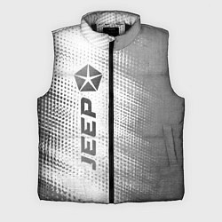 Мужской жилет Jeep - white gradient по-вертикали, цвет: 3D-черный