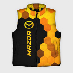 Мужской жилет Mazda - gold gradient по-вертикали, цвет: 3D-черный