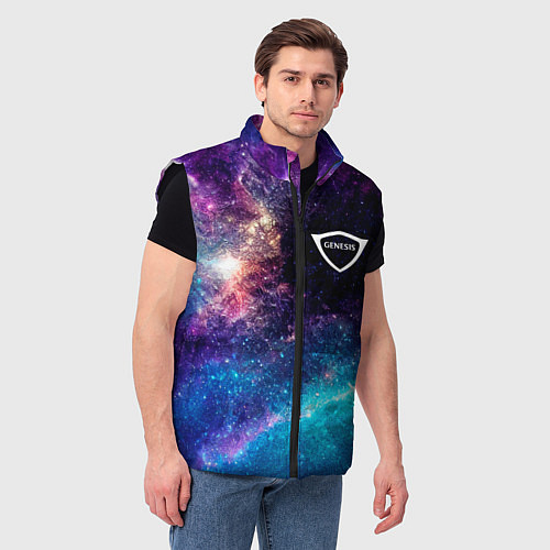 Мужской жилет Genesis space auto / 3D-Черный – фото 3