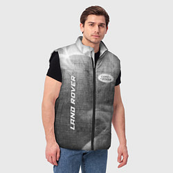 Мужской жилет Land Rover - grey gradient вертикально, цвет: 3D-черный — фото 2