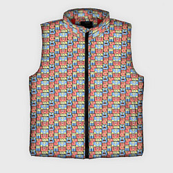 Мужской жилет Монстры и человечки, цвет: 3D-красный