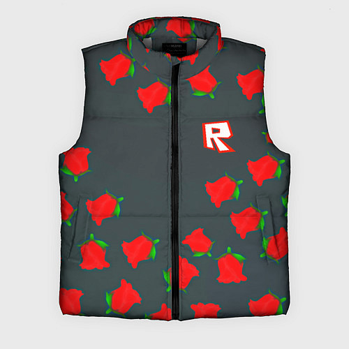 Мужской жилет Roblox rose / 3D-Светло-серый – фото 1