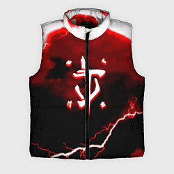 Мужской жилет Doom storm logo, цвет: 3D-светло-серый