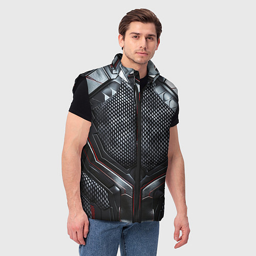Мужской жилет Карбоновый странник / 3D-Черный – фото 3