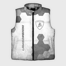Мужской жилет Lamborghini - white gradient вертикально, цвет: 3D-черный